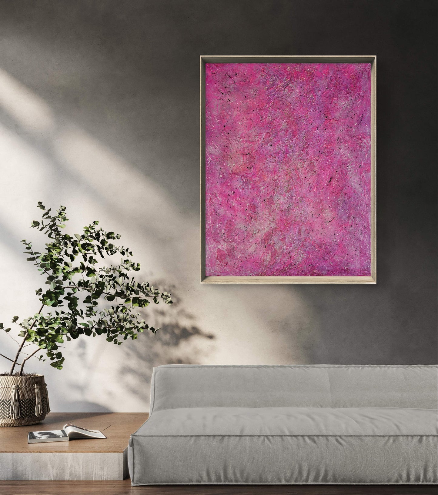 Pink Moon - Original Abstract Painting