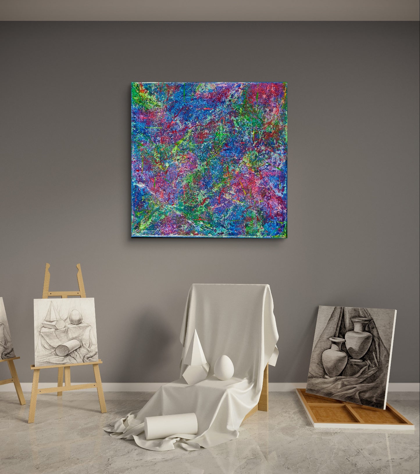 Blue - Original Abstract Painting