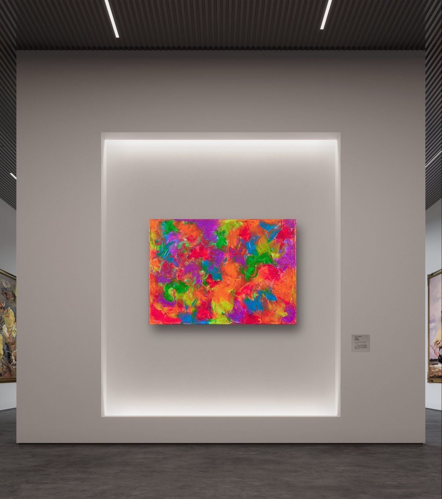 Glow in the dark - Original Abstract Painting