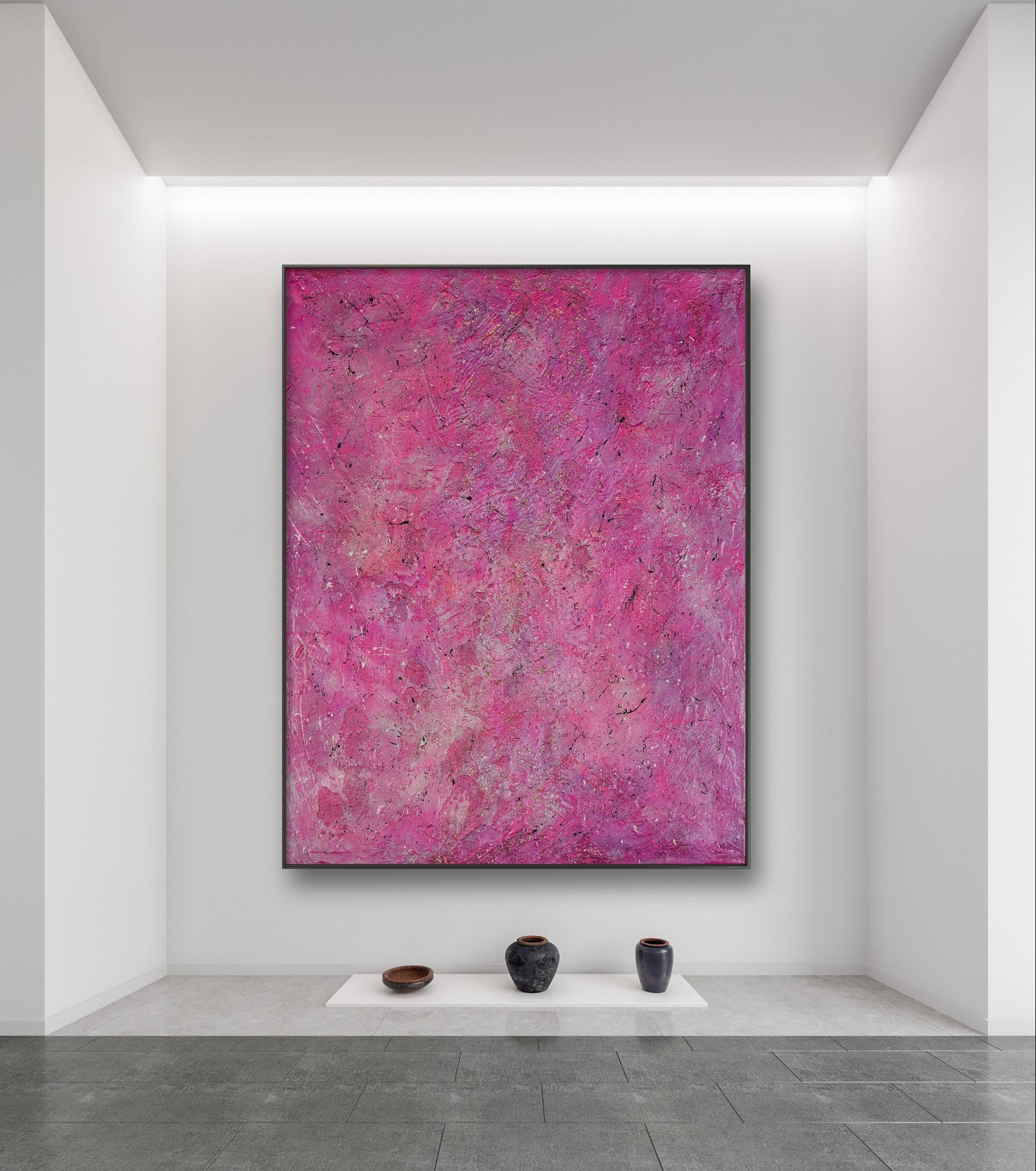 Pink Moon - Original Abstract Painting